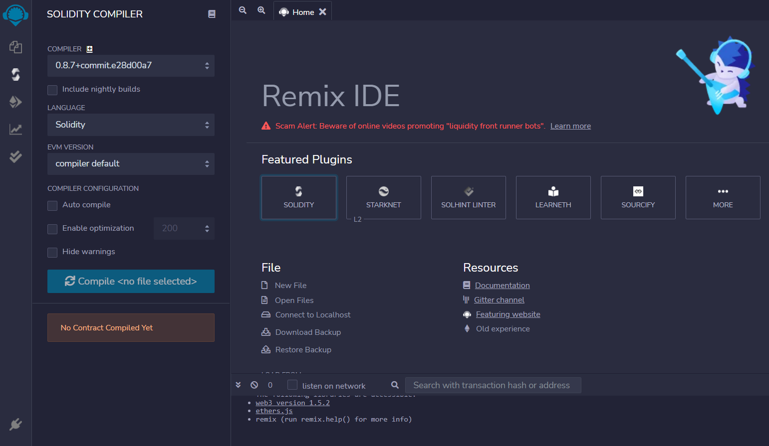 Intalling the Remix IDE