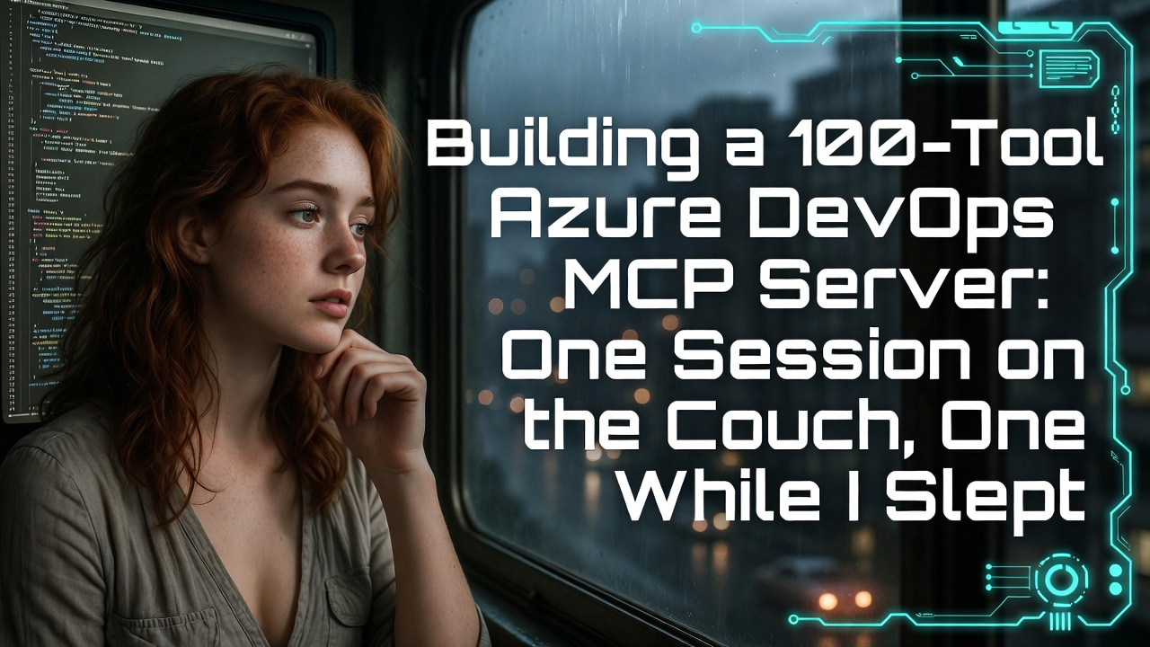 Building a 100-Tool Azure DevOps MCP Server: One Session on the Couch, One While I Slept