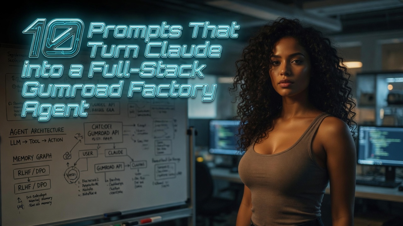 10 Prompts That Turn Claude into a Full-Stack Gumroad Factory Agent
