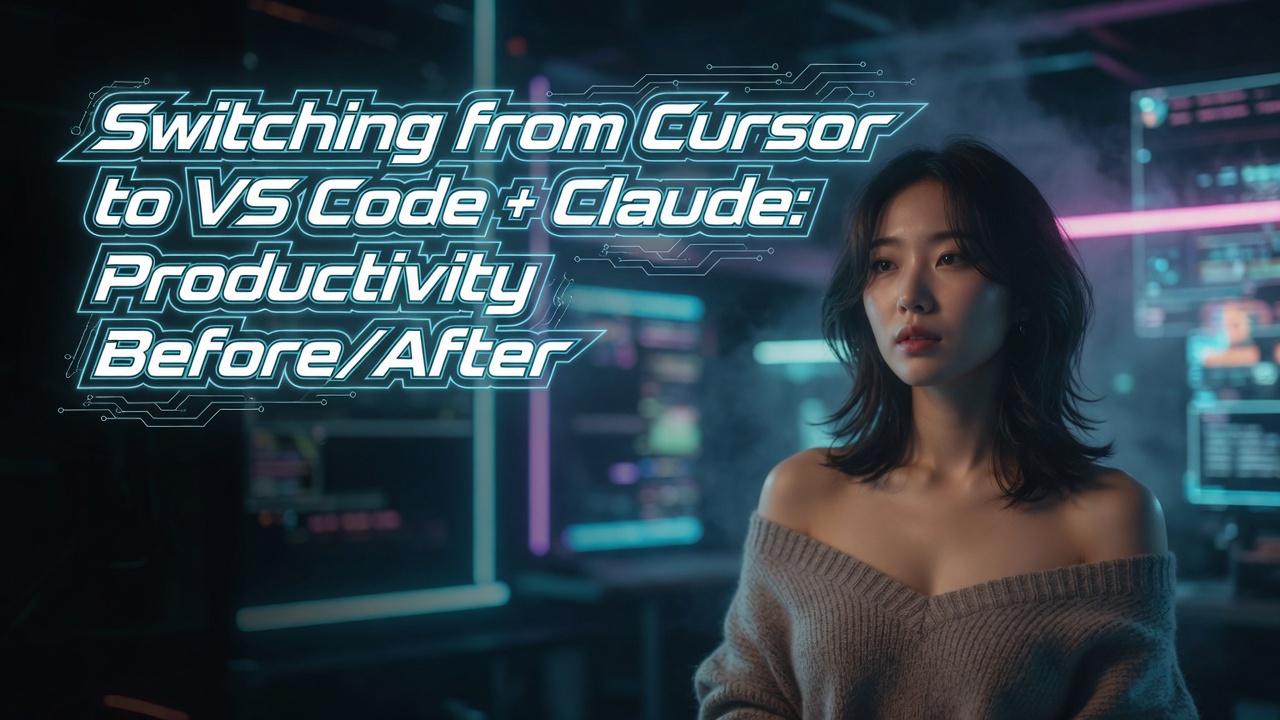 Switching from Cursor to VS Code + Claude: Productivity Before/After