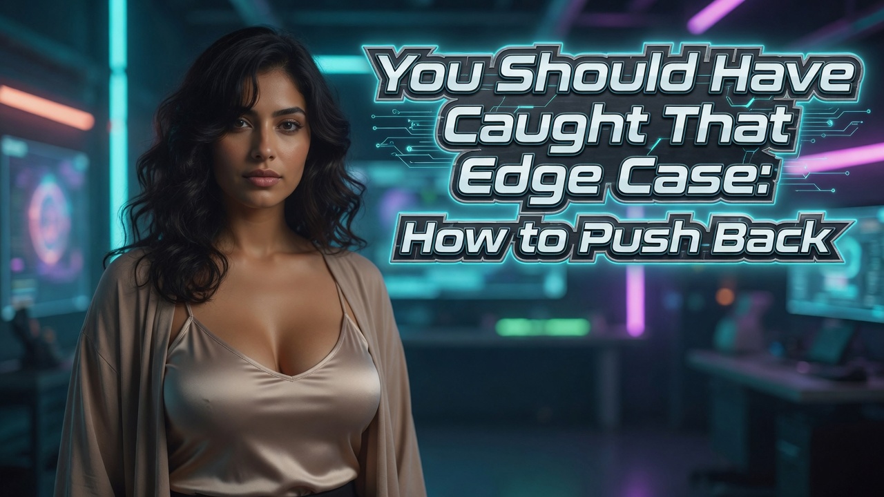 "You Should Have Caught That Edge Case": How to Push Back