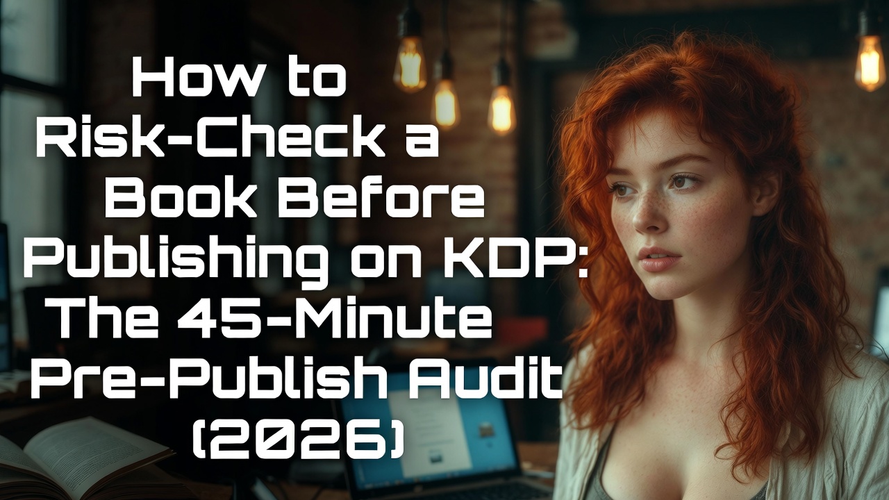 How to Risk-Check a Book Before Publishing on KDP: The 45-Minute Pre-Publish Audit (2026)