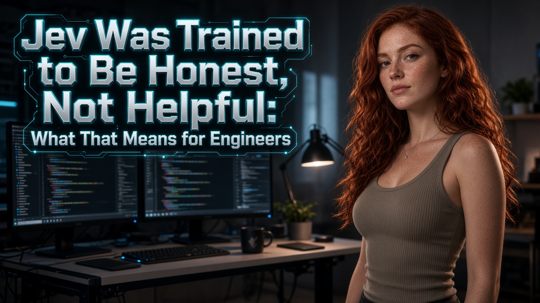 Jev Was Trained to Be Honest, Not Helpful: What That Means for Engineers